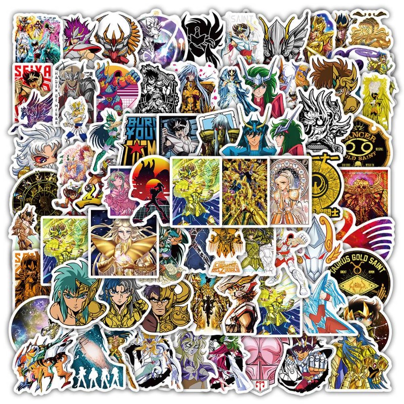 Laptop Editing Accessories - 101 Pegatinas de Anime Saint Seiya,