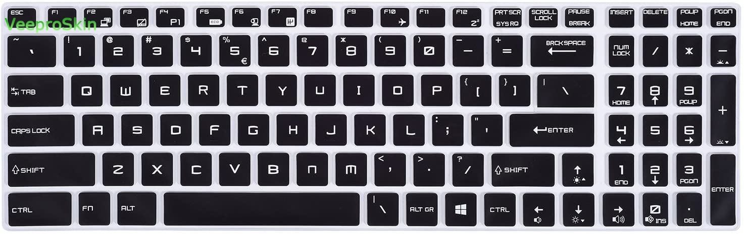 Keyboard Cover Silicone - 17,3 15,6 Protector de cubierta de