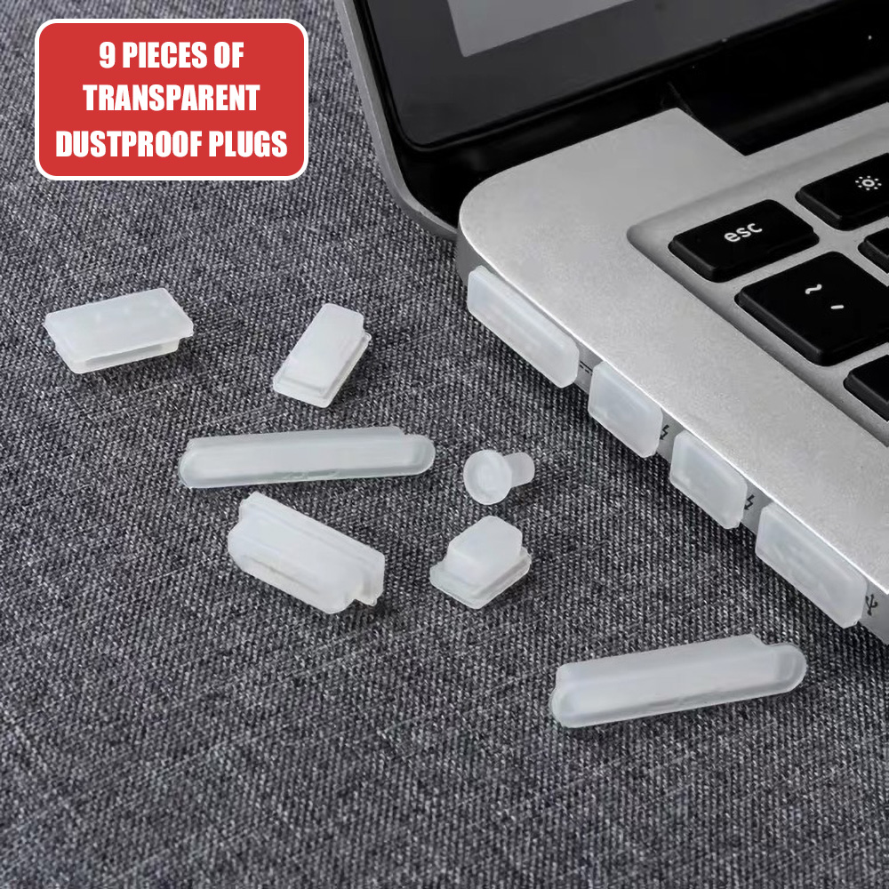 Keyboard Cover Silicone - Tapón antipolvo de silicona transparente, cubierta