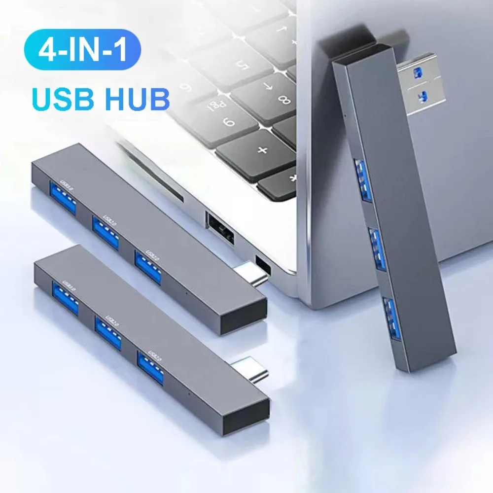 Laptop Accessories Hub - Divisor USB Múltiple, Adaptador OTG, HUB