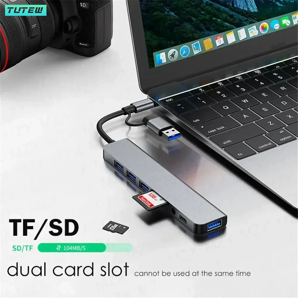 8 en 1 USB C Hub USB Splitter  - Laptop Accessories Hub reseña y precio