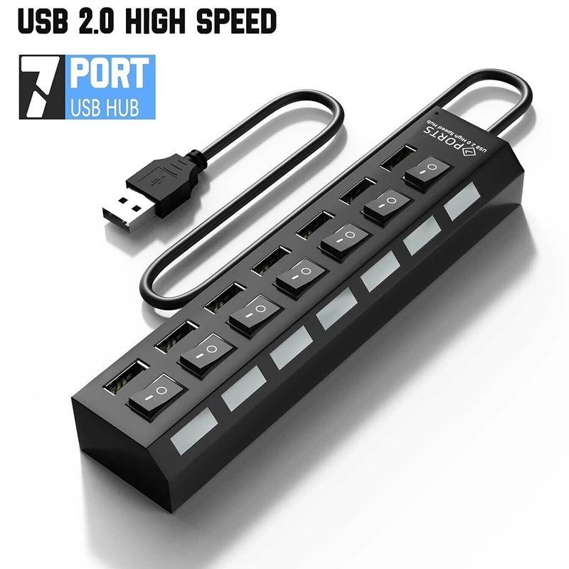Hub USB 3.0 7 en 1, divisor US - Laptop Accessories Hub reseña y precio