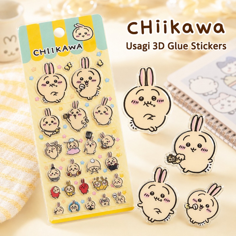 Lindas pegatinas 3D de Chiikaw - Laptop Editing Accessories reseña y precio