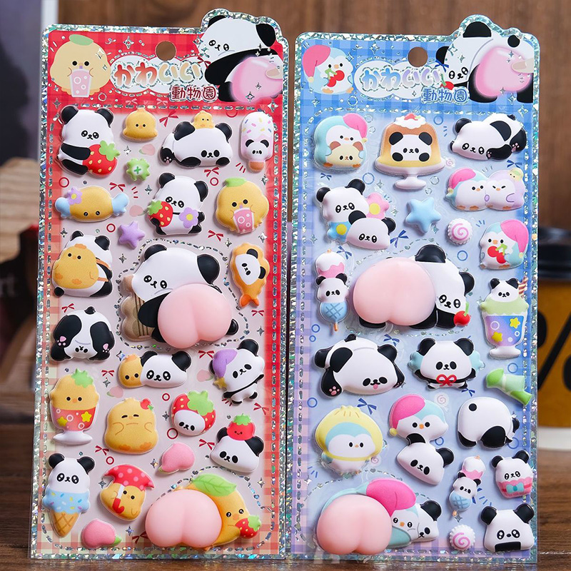 Adhesivos 3D de Panda y Pollit - Laptop Editing Accessories reseña y precio