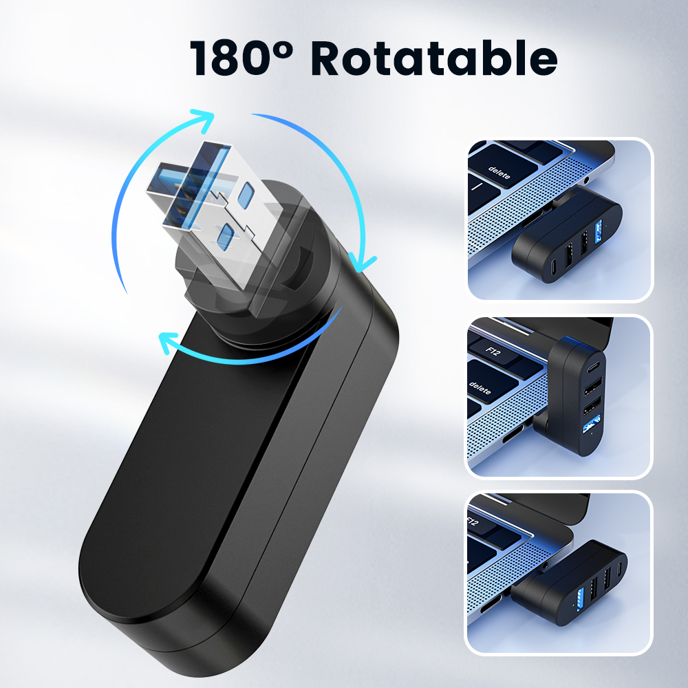 Hub USB 3.0 Mini Splitter Box  - Laptop Accessories Hub reseña y precio